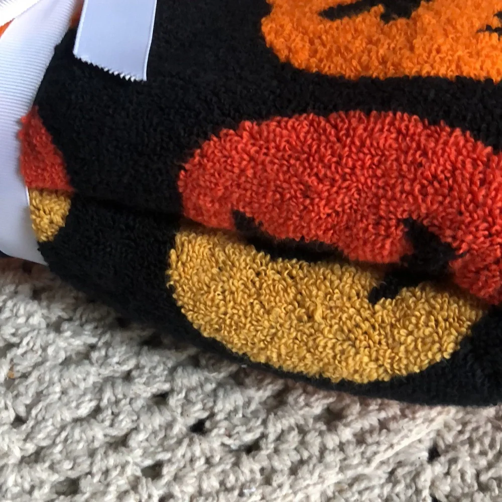 CH Style Halloween Hand Towels - Orange & Black